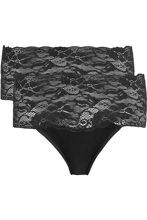 Nina Von C. Taillenslip »"Fine Cotton"«, (2er Pack), mit weichem, breitem Spitzenbund