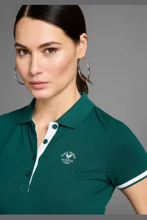 Daniel Hechter Poloshirt, mit Kontrastdetails und Logoprint