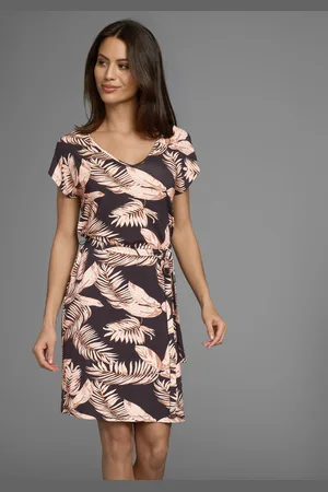 Laura Scott Sommerkleid, mit sommerlichem Alloverdruck, inkl. Bindeband - NEUE KOLLEKTION