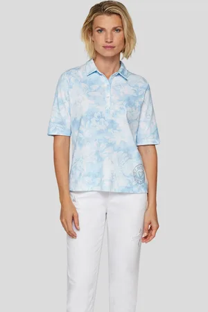 Rabe Poloshirt, mit floralem Muster