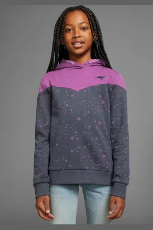 KangaROOS Kapuzensweatshirt »mit süßem allover Druck«, Hoodie für Mädchen
