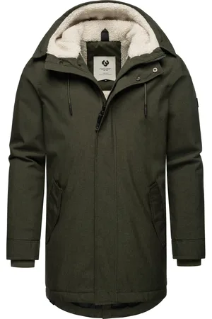 Ragwear Kurzmantel »Kurzmantel Mr Smithem YOUMODO«, wasserdichte lange Herren Winterjacke mit Kapuze