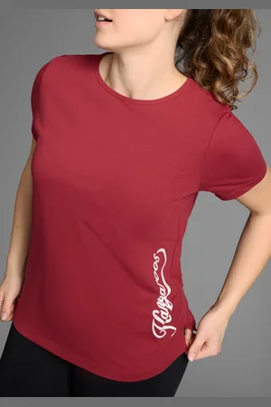 KangaROOS T-Shirt, Kurzarm, figurumspielend, unifarben, Rundhalsausschnitt, casual