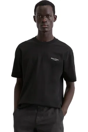 Marc O’ Polo T-Shirt, mit markantem Rücken-Print und Logoprint seitlich auf der Brust