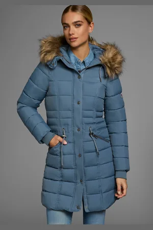KangaROOS Steppjacke, mit Kapuze, figurbetonter Schnitt, mit Reißverschlusstaschen