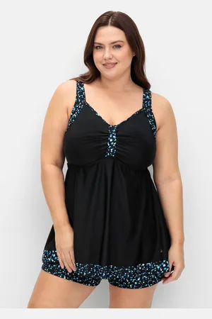 Sheego Tankini-Top »Tankini-Top in Longform, mit Pünktchenprint«