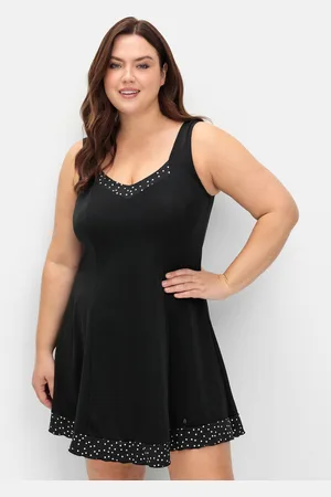 Sheego Badekleid »Badekleid mit Pünktchen und integrierter Hose«