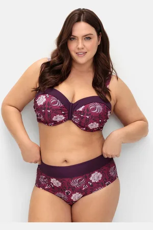 Sheego Bikini-Hose »Bikinihose mit Blumendruck und Shaping-Einsatz«