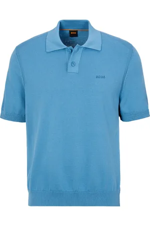 HUGO BOSS Strickpullover »Asac_P«, mit Polokragen