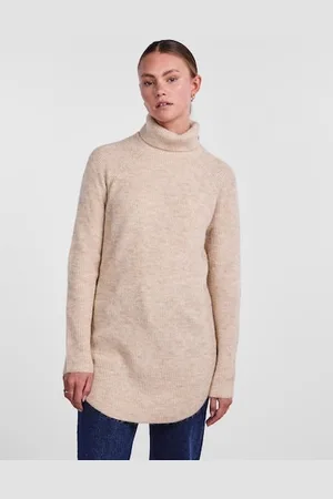 Pieces® Rollkragenpullover »PCELLEN LS LONG KNIT NOOS BC«