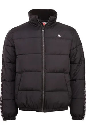 Kappa Winterjacke, ohne Kapuze, - mit hochwertigem Jacquard Logoband an den Ärmeln