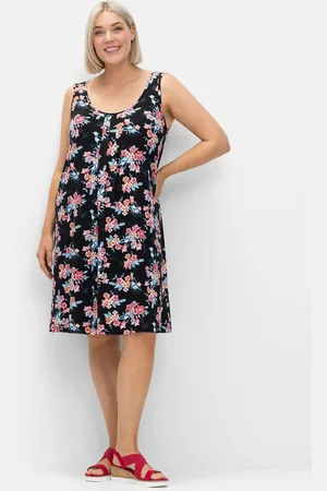 Sheego Strandkleid »Strandkleid mit Kellerfalte vorn«