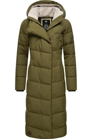 Ragwear Wintermantel »Wintermantel Pavla Long«, extralanger Winterparka mit Teddyfutter und Kapuze