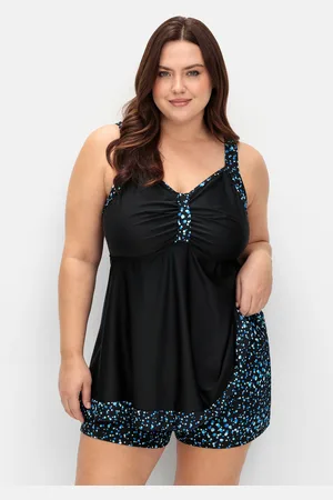 Sheego Badehose »Badeshorts mit Pünktchen-Print und Shape-Effekt«