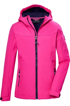 Killtec Softshelljacke »KOS 145 GRLS SFTSHLL JCKT«, Wind- und wasserabweisende Mädchenjacke, PFAS-frei, reflektierend