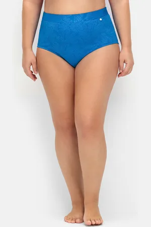 Sheego Bikini-Hose »Hohe formende Bikinihose mit Blumen-Struktur«