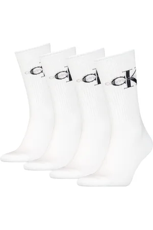 Calvin Klein Socken »CKJ MEN SOCK 4P MONOGRAM ECOM«, (4 Paar), mit Logo am Schaft