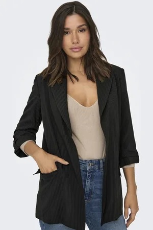 ONLY Longblazer »ONLKIYA 3/4 LOOSE PINSTRIPE BLAZER TLR«