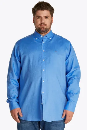 Tommy Hilfiger Langarmhemd »BT-LINEN BLEND SOLID«, Große Größen