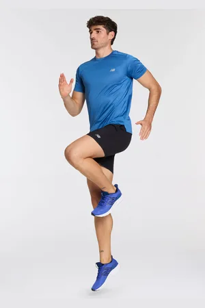 New Balance Laufshirt »MENS RUNNING SS TOP«, mit Streifendesign