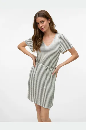 VERO MODA Minikleid »VMGINA 2/4 SHORT DRESS JRS GA NOOS«
