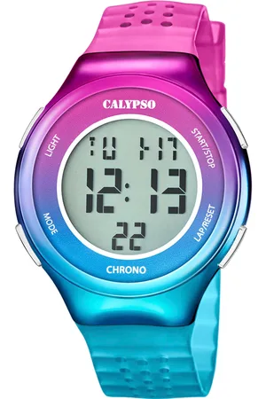 Calypso Chronograph »Color Splash«, Armbanduhr, Quarzuhr, Damenuhr, Herrenuhr, digital, Stoppfunktion