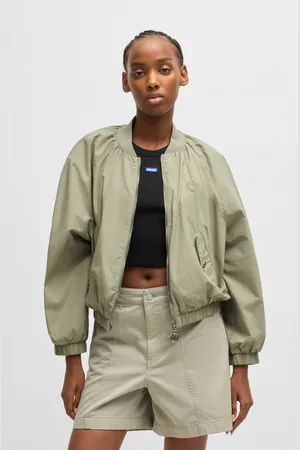 Hugo Blue Kurzblazer »Asata-1-D_B«, mit Raglanärmeln Bomberjacke Bomber