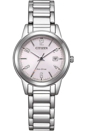 Citizen Solaruhr, Armbanduhr, Damenuhr, Edelstahlarmband, Datum