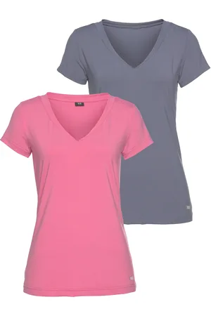 H.I.S Funktionsshirt »Activewear«, (2er-Pack), sportlicher Stil, V-Ausschnitt, für dynamische Aktivitäten