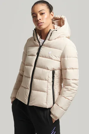 Superdry Steppjacke »HOODED SPIRIT SPORTS PUFFER«, mit Kapuze, aus wasserabweisendem Material