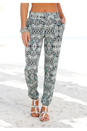Lascana Strandhose, mit Ethnoprint und Taschen, Sommerhose, Jerseyhose