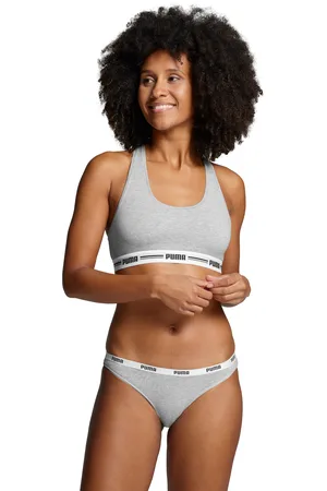 PUMA Sport-Bustier » WOMEN RACER BACK TOP 1P HANG«, mit markantem Logobund