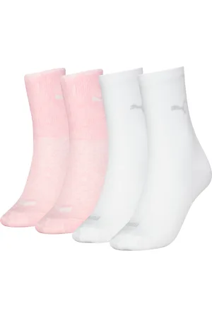 PUMA Socken » WOMEN SOCK 4P ECOM«, (4er-Pack), mit unterstützender Fußgewölbestruktur