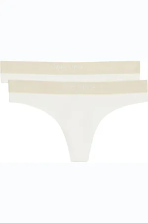 Marc O’ Polo Tanga »Iconic Rib woven«, (2er Pack), mit elastischem Logobund