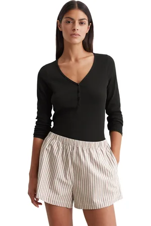Marc O’ Polo Shorty »Mix & Match Cotton-Woven«, (2 tlg.), mit stilvollem Streifendesign