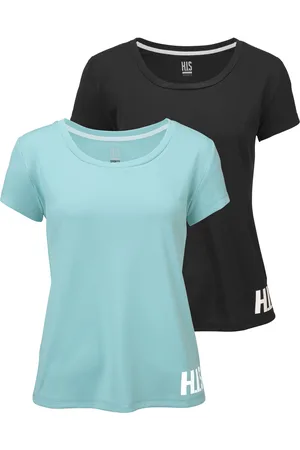 H.I.S Funktionsshirt, (Spar-Set, 2er-Pack), figurbetonter Schnitt, sportlicher Look, mit trendigem Logodruck
