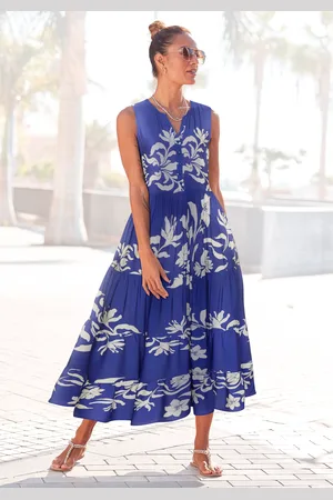 Lascana Druckkleid, mit Volants