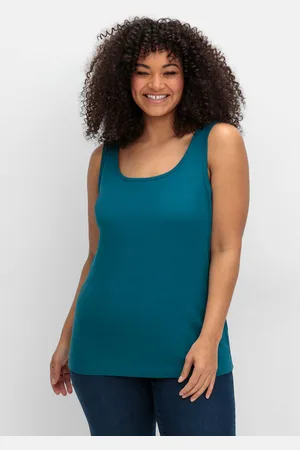 Sheego Tanktop »Tanktop aus reiner Baumwolle«