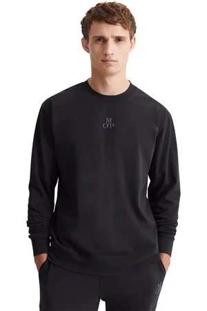 Marc O’ Polo Longsleeve »Heavy Jersey«, mit weichem, elastischem Rundhalsausschnitt