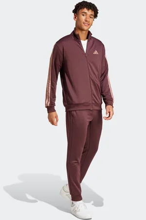 adidas Trainingsanzug »M 3S FT TT TS«, (2 tlg.), drei Streifen Tracksuit aus weichem French-Terry-Material