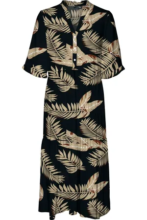 VERO MODA Sommerkleid »VMEASY JOY 2/4 FRL CALF DRESS WVN GA«