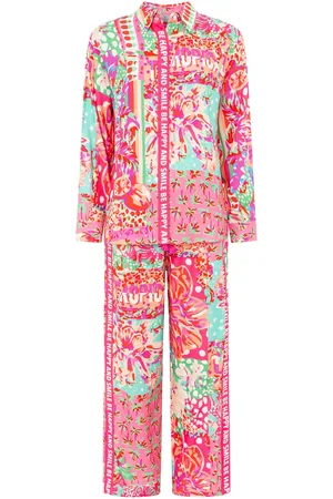 Zwillingsherz Shirtbluse »"Be Happy"«, mit auffälligem Blumenprint