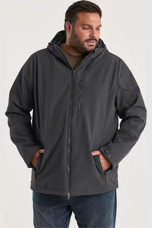 Stoy Softshelljacke »STW 17 MN SFTSHLL JCKT«, Wasserabweisende, atmungsaktive Softshelljacke mit abnehmbarer Kapuze