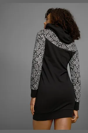 KangaROOS Sweatkleid, Mini-Länge, sportlicher Stil, aus Baumwolle, langärmlig