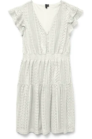 VERO MODA Minikleid »VMHONEY LACE V-NECK SHORT DRESS WVN GA«