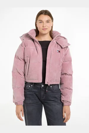 Tommy Hilfiger Steppjacke »TJW WASHED CORD CRP ALASKA«, mit Kapuze, aus Cord