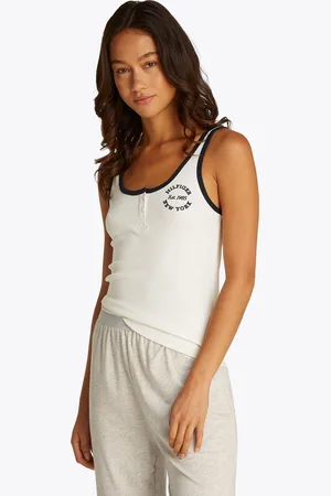 Tommy Hilfiger Tanktop »RIB TANK TOP«, mit Logo, kontrastfarbenen Details