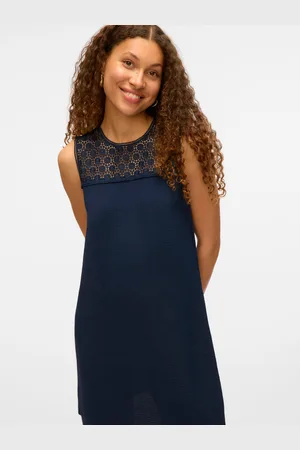 VERO MODA Minikleid »VMALVA CROCHET SHORT DRESS WVN GA«