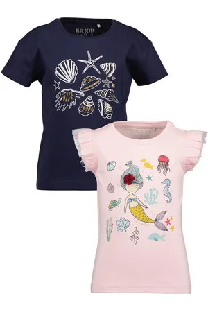 Blue Seven T-Shirt » Mädchen T-Shirts 2er Set Rundhals Sommer Baumwolle«, (2 tlg.)