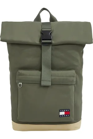 Tommy Hilfiger Freizeitrucksack »TJM ESS DAILY ROLLTOP BACKPACK«, Men Travelbag, Cityrucksack mit kontrastfarbigem Boden